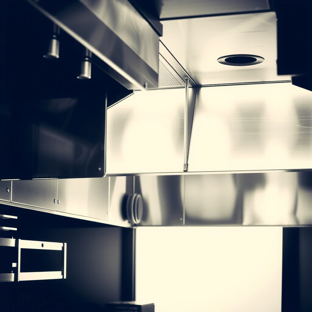 After: Clean kitchen hood