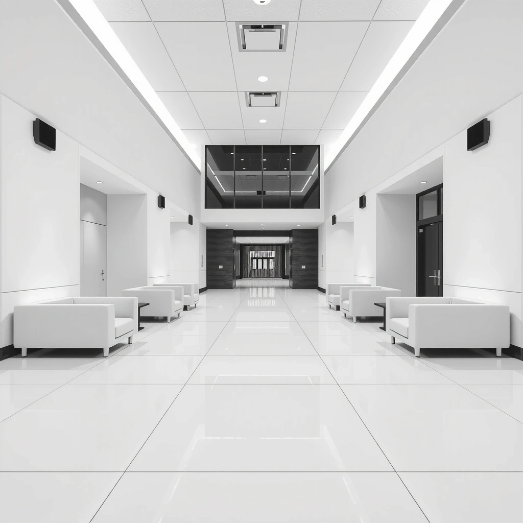 After: Clean corporate office