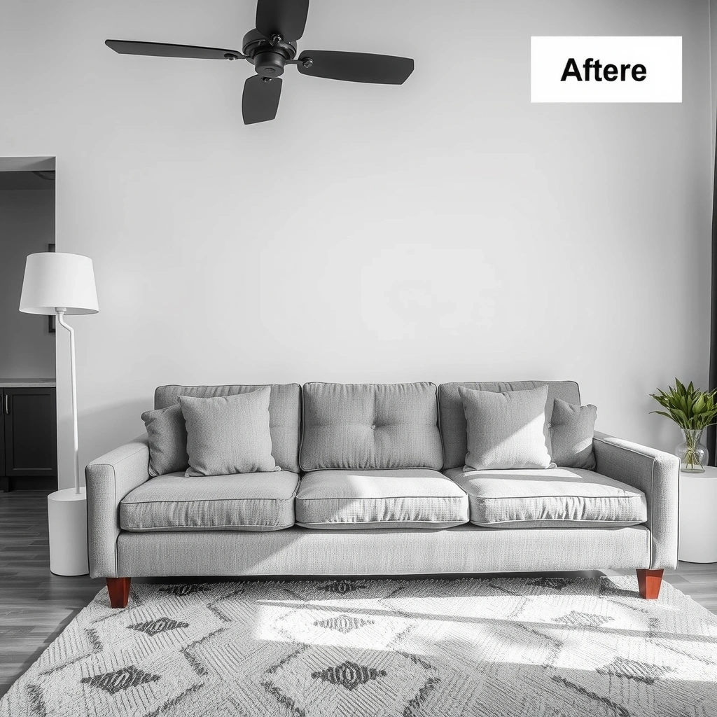 After: Clean furniture