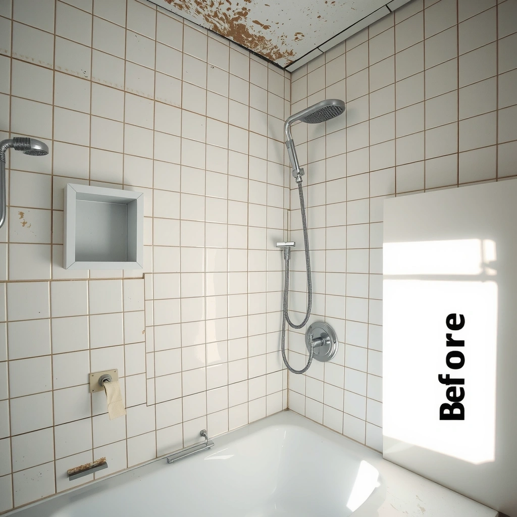 Before: Bathroom deep clean transformation